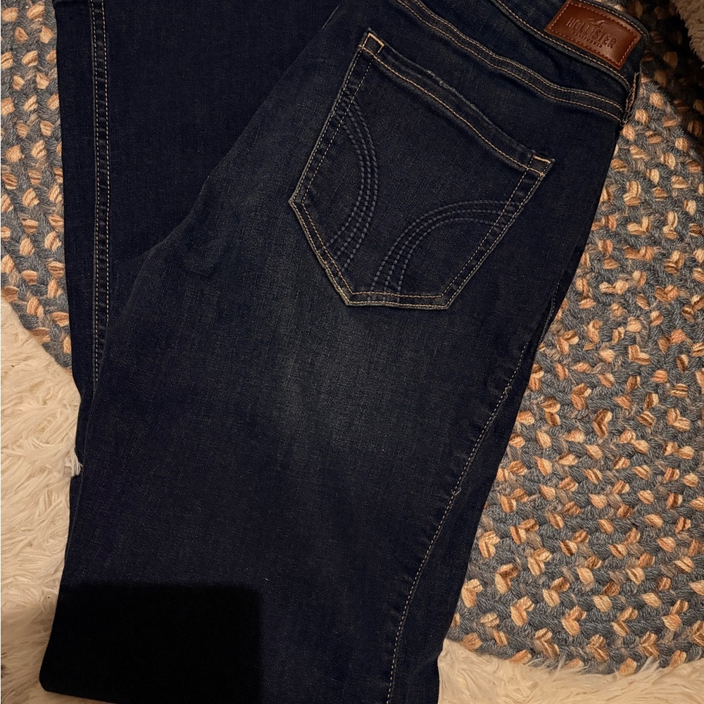 Hollister Blue Flare Wide Leg Jeans